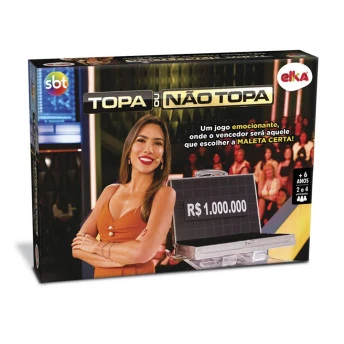 Jogo de Tabuleiro Topa ou Não Topa - SBT - Elka.