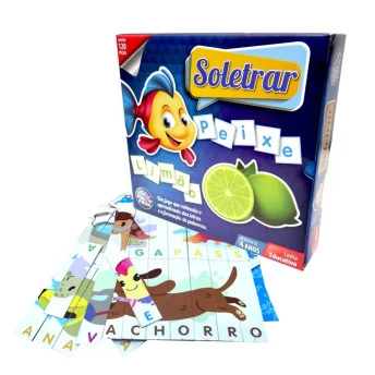 Jogo Educativo Infantil - Brincar de Aprender - Soletrar - Pais e Filhos