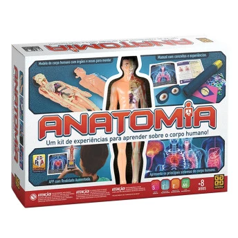 Jogo de Experiência Infantil - Órgãos e Corpo Humano - Anatomia - Grow
