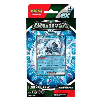 Jogo de Cartas - Pokémon - Baralho Batalha EX - Chien-Pao - Copag