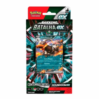 Jogo de Cartas - Pokémon - Baralho Batalha EX - Houndoom - Copag