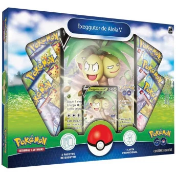 Box de Cartas - Pokémon Go - Exeggutor de Alola V - Copag