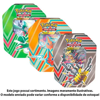 Jogo de Cartas - Pokémon Lata - 25 cartas - Potencial Oculto - Sortido - Copag