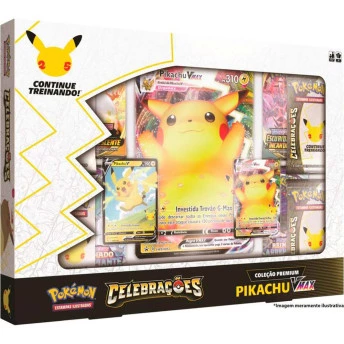 Jogo de Cartas - Pokemon - 25 anos - Pikachu VMax - Copag