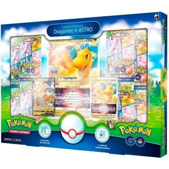 Jogo de Cartas - Pokemon GO - Coleção Dragonite V Astro - Dragonite - Copag