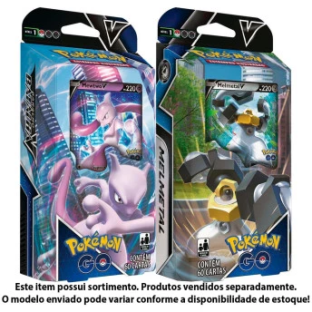 Jogo de Cartas - Pokemon Go - Melmetal ou Mewtwo - Sortido - Copag