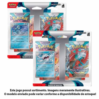 Jogo de Cartas Pokémon - Blister Quadruplo - EV4 Fenda Paradoxal - Sortido - Copag