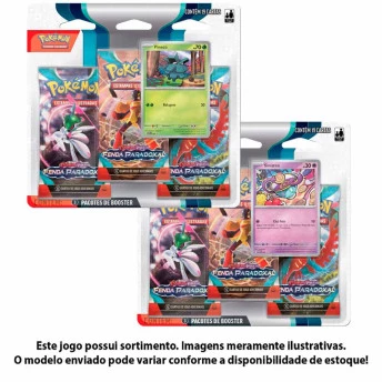 Jogo de Cartas Pokémon - Blister Triplo - EV4 Fenda Paradoxal - Sortido - Copag
