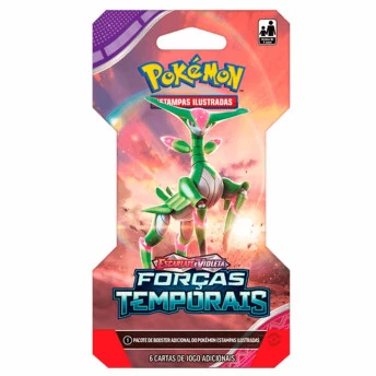 Jogo de Cartas Pokémon - EV5 Forças Temporais - Blister Folhas Férreas - Copag