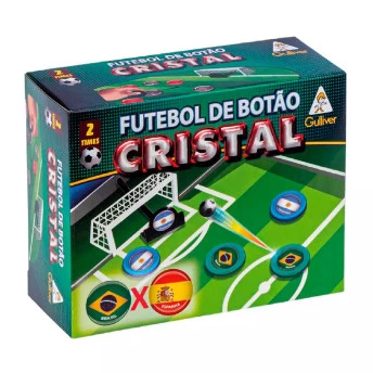 Jogo de Futebol de Botão - Cristal - Brasil x Espanha - Gulliver