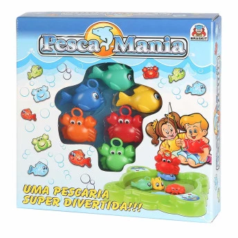 Jogo de Pesca Infantil - Pesca Mania - Braskit