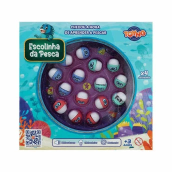 Jogo de Pescaria Infantil - Escolinha da Pesca - Divertida - Toyng