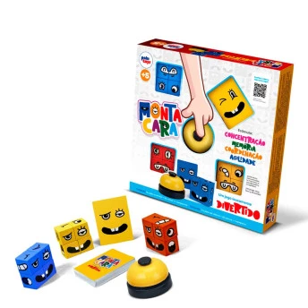 Jogo de Raciocínio Lógico – MONTA CARA  - Pakitoys