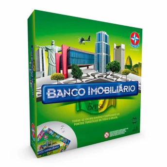 Jogo de Tabuleiro - Banco Imobiliário Brasil - Estrela