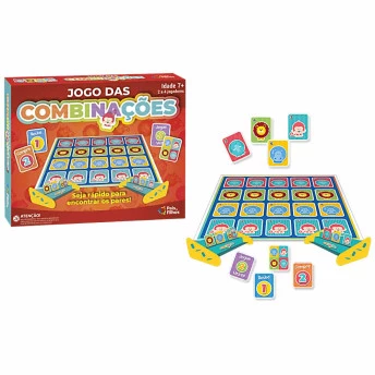 Jogo de Tabuleiro - Jogo das Combinações - Animais - Pais e Filhos