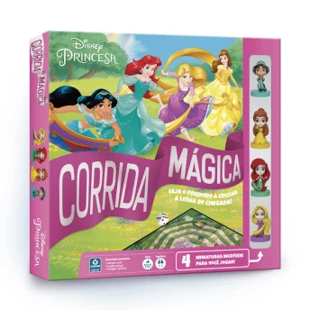 Jogo de Tabuleiro - Corrida Mágica - Princesas Disney - Copag