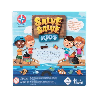 Jogo de Tabuleiro Educativo - Salve Salve Rios - Estrela