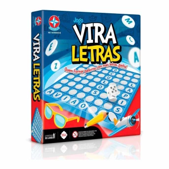 Jogo de Tabuleiro Educativo - Vira Letras - Estrela