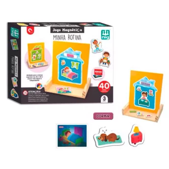 Jogo Educativo - Magnético - Minha Rotina - Nig Brinquedos