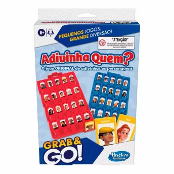 Jogo Infantil - Portátil Grab and Go - Adivinha Quem? - Hasbro Gaming