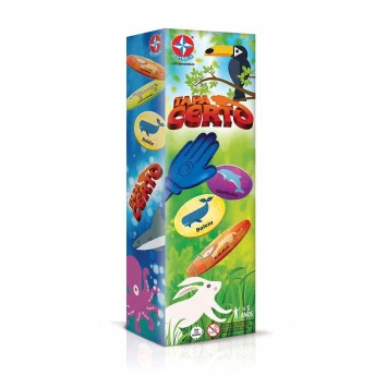 Jogo Infantil - Tapa Certo - Animais - Original - Estrela
