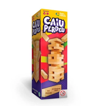 Jogo Infantil - Torre de Equilíbrio - Caiu Perdeu - Pais e Filhos