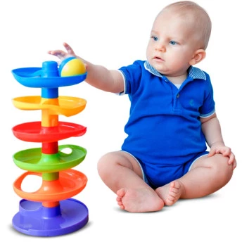 Conjunto de Atividades Bebê - Torre Paki Rampa - Pakitoys