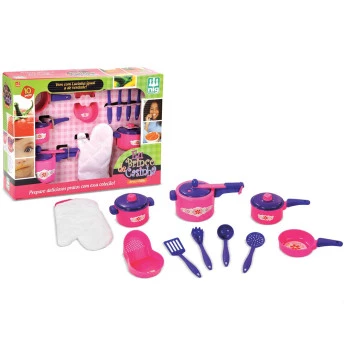 Kit Panelinhas - Eu Brinco de Casinha - Arroz e Feijão - Nig
