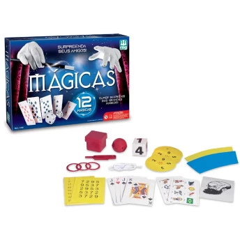 Kit de Mágicas Infantil - 12 Truques - Nig Brinquedos
