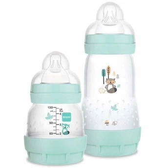 Kit 2 Mamadeiras - Anticólica - Easy Start - 130-260ml - Azul - MAM