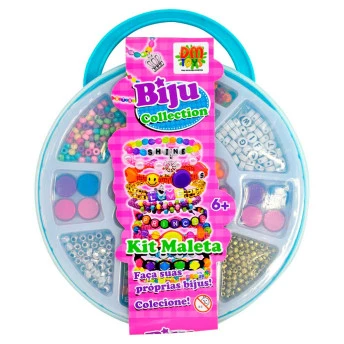 Kit Bijuterias Infantil - Biju Collection - Kit Maleta - DM Toys