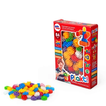 Blocos de Montar - Plakt - 84 peças - Pakitoys