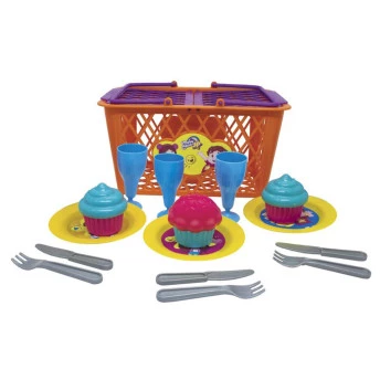 Kit Comidinhas Infantil - Cesta de Pic Nic Mania - Maria Clara e JP - Elka