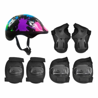 Kit de Proteção Infantil - Radical Plus Paint - Preto - DM Toys