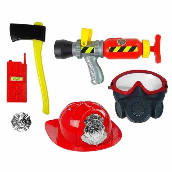 Kit Infantil - Brincando de Ser Bombeiro - Esguicho de Água - 7 Peças - Multikids