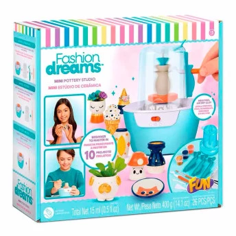 Kit Infantil - Fashion Dreams - Estúdio de Cerâmica - Fun Divirta-se