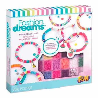 Kit Infantil - Fashion Dreams - Estojo de Miçangas Heishi - Fun Divirta-se