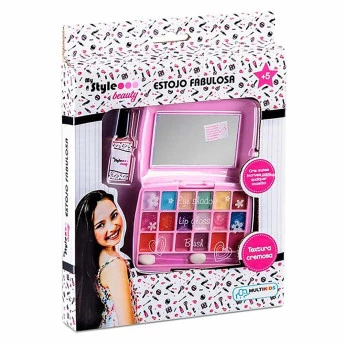 Kit Maquiagem Infantil - My Style Beauty - Estojo Fabulosa - Multikids