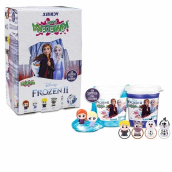 Kit Massinha - ART KIDS - Kimeleka Slime - Frozen 2 - Disney - 6 Potes - Acrilex