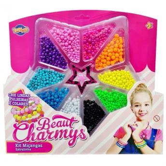 Kit Miçangas Infantil - Beaut Charmys - Colares e Pulseiras - Estrelinha - Toyng