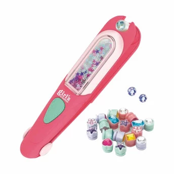 Kit Miçangas Infantil - Glamour Hair - Decora Cabelo Jóias - Toyng