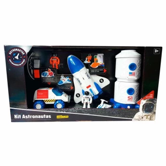 Kit Veículos e Mini Bonecos - Astronautas - Espacial - Fun Divirta-se