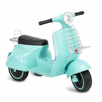 Lambreta Scooter Elétrica Infantil - 6v - Turquesa - Bandeirante
