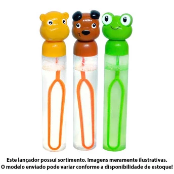 Lança Bolha de Sabão - Mania de Bolha Bichos - Sortido - DM Toys
