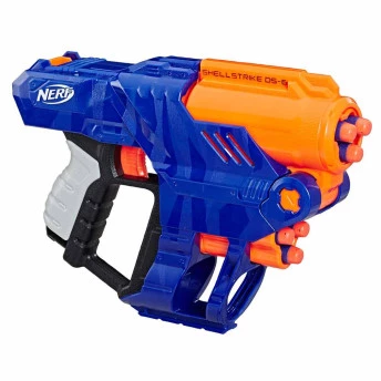 Lançador de Dardos - Nerf Shellstrike DS-6 - N-Strike Elite - Hasbro