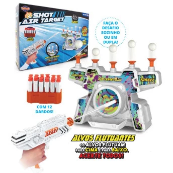 Lançador de Dardos com Alvos Flutuantes - Shot Air Target - Toyng