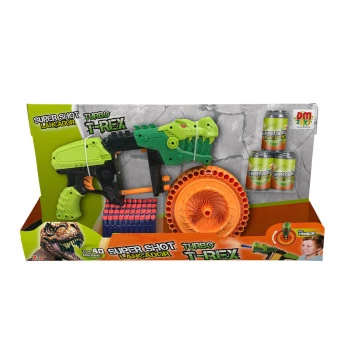 Lançador de Dardos - Super Shot - Turbo T-Rex - DM Toys