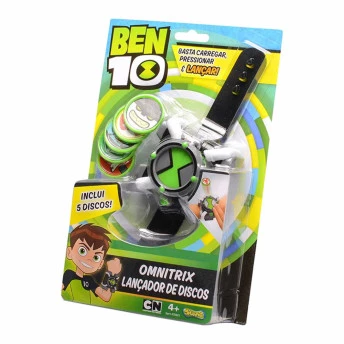 Lançador de Discos - Ben 10 - Relógio Omnitrix - Sunny Brinquedos