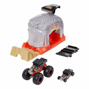 Conjunto e Lançador - Hot Wheels - Monster Trucks - Bone Shaker - Mattel