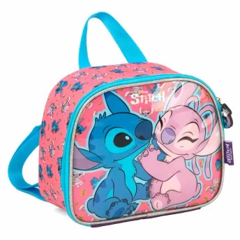 Lancheira Infantil Térmica - Disney - Stitch e Angel - Luxcel